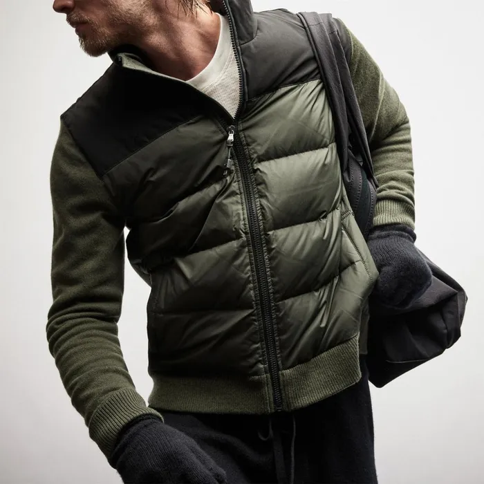 James Perse JacketsOuterwear Luxury Down Front Zip Sweater Sierra 8211 Men