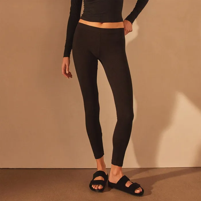 James Perse PantsDenim Stretch Jersey Long Legging Black 8211 Women