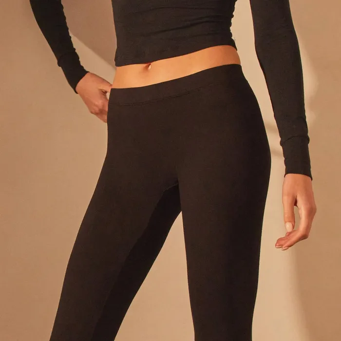 James Perse PantsDenim Stretch Jersey Long Legging Black 8211 Women