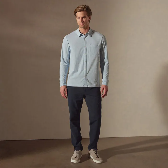 James Perse Shirting Clean Finish Jersey Shirt Open Sky 8211 Men