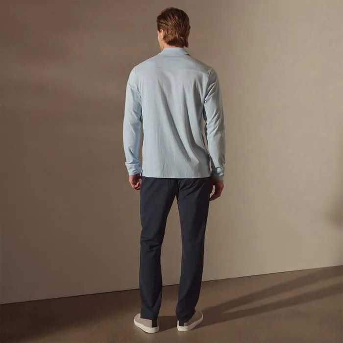 James Perse Shirting Clean Finish Jersey Shirt Open Sky 8211 Men