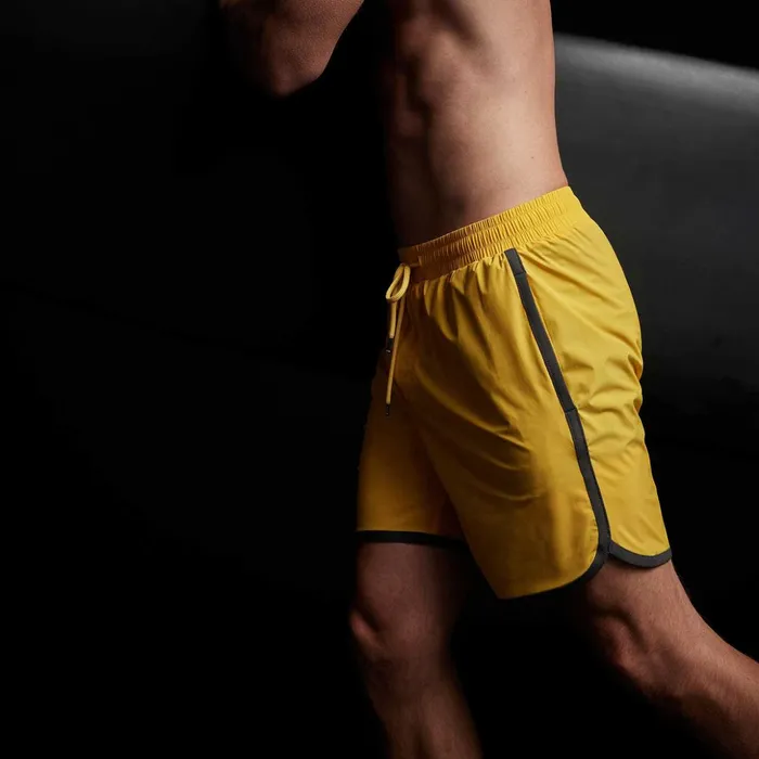 James Perse Swimwear Curved Hem Boardshort Crocuscarbon 8211 Men