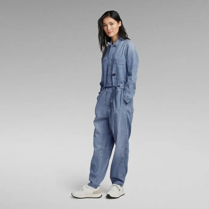 Jumpsuits Women GStar RAW Denim Jumpsuit Long Sleeve Medium Aged