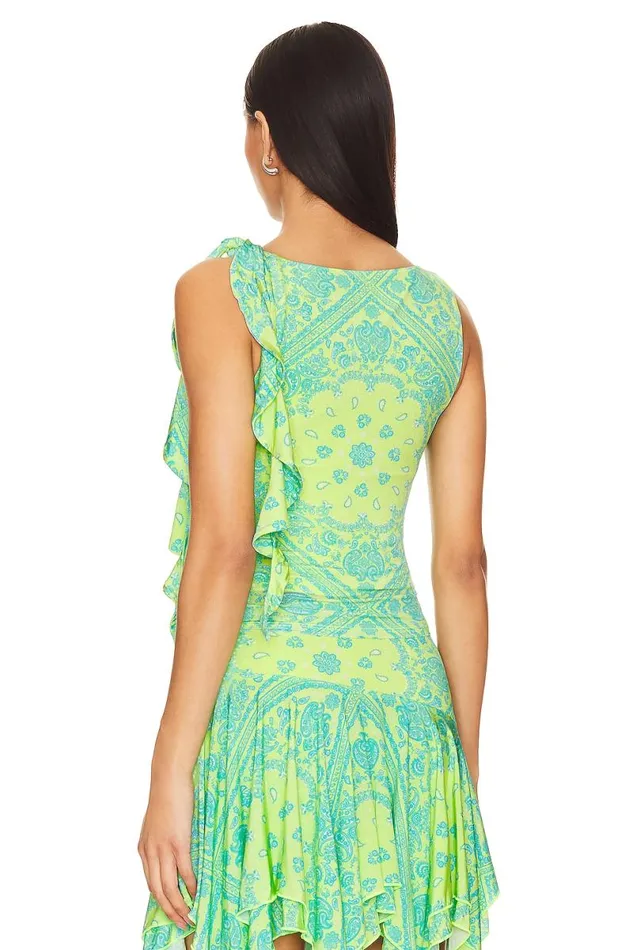 Juna Top Green Bandana Women Lovers and Friends Tops