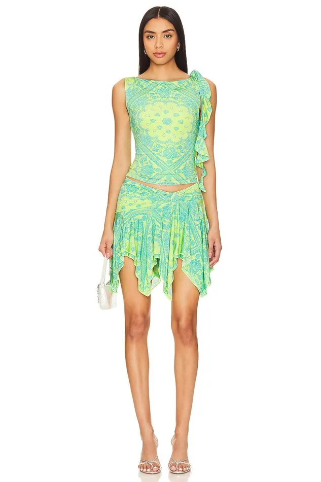 Juna Top Green Bandana Women Lovers and Friends Tops