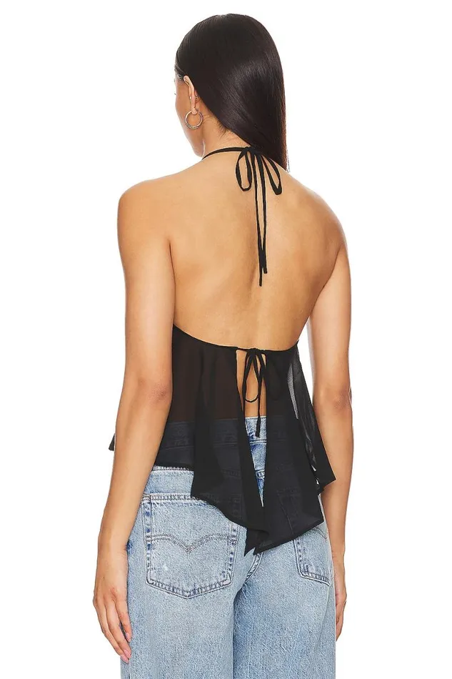 Kelsey Butterfly Top Black Women Lovers and Friends Tops