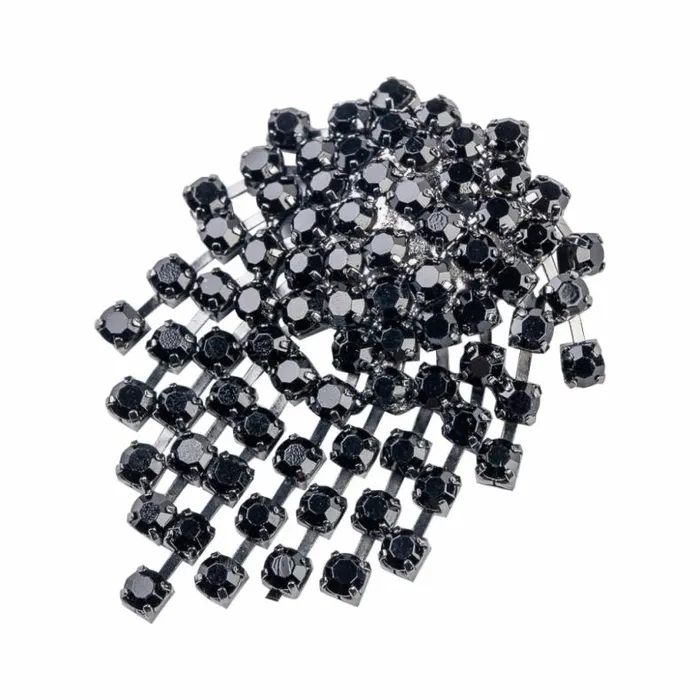 Kenneth Jay Lane Dark Color Earrings Women Gunmetal And Jet Cluster Clip Earrings
