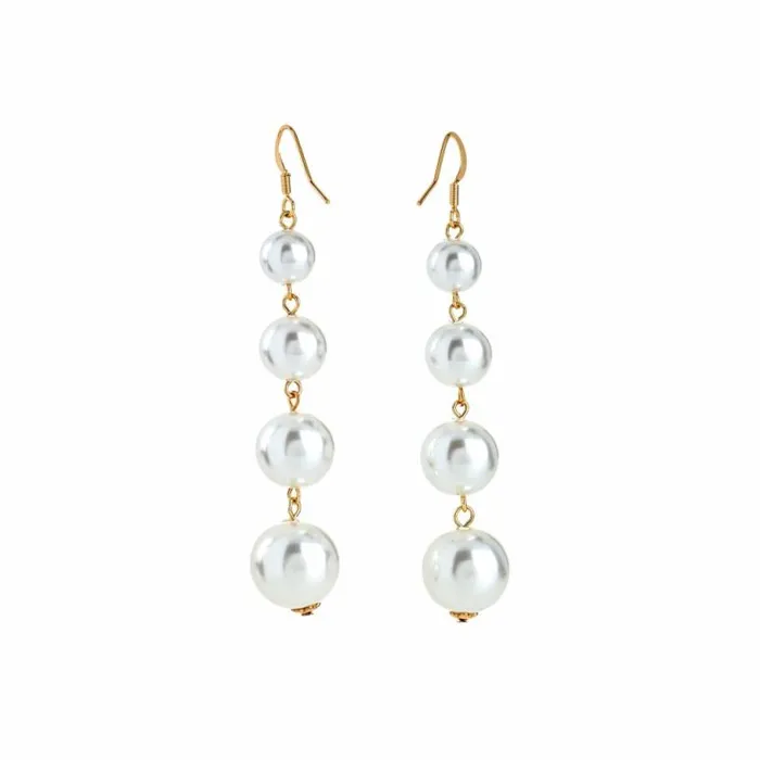 Kenneth Jay Lane Pearl Earrings Women Pearl Drop Fish Hook Earrings