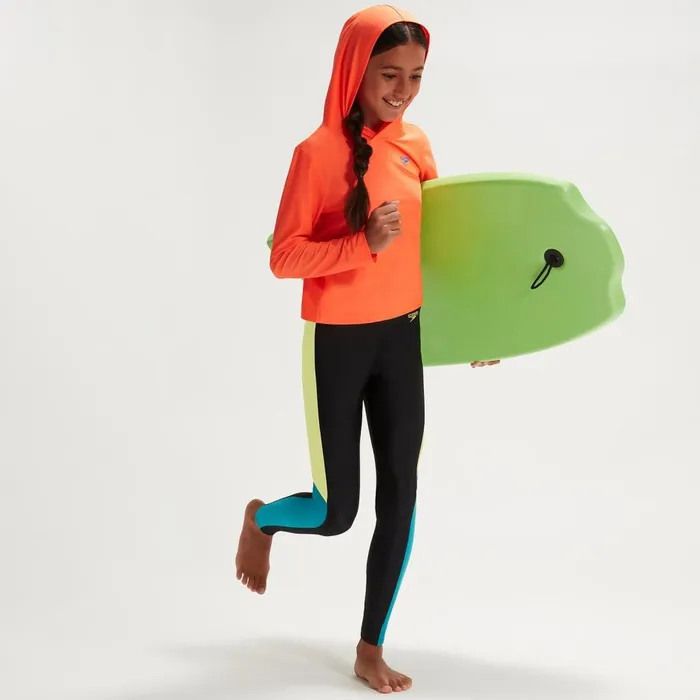 Kids Boy039s Rash Vests Speedo Junior Unisex Hooded Long Sleeve Rash Top OrangeBlue Kids Boy039s Rash Vests Speedo Junior Unisex Hooded Long Sleeve Rash Top OrangeBlue