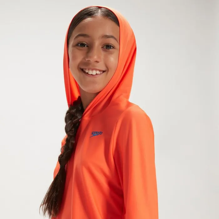 Kids Boy039s Rash Vests Speedo Junior Unisex Hooded Long Sleeve Rash Top OrangeBlue Kids Boy039s Rash Vests Speedo Junior Unisex Hooded Long Sleeve Rash Top OrangeBlue