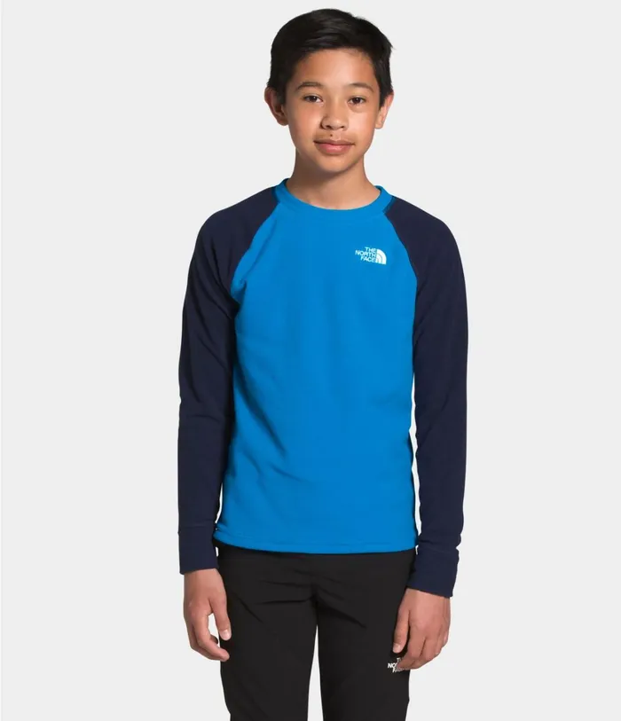 Kids Glacier Crew Clear Lake Blue The North Face Tops
