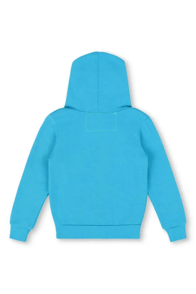 Kids Hoodies Aviator Nation 5 Stripe Hoodie 8211 Neon Blue