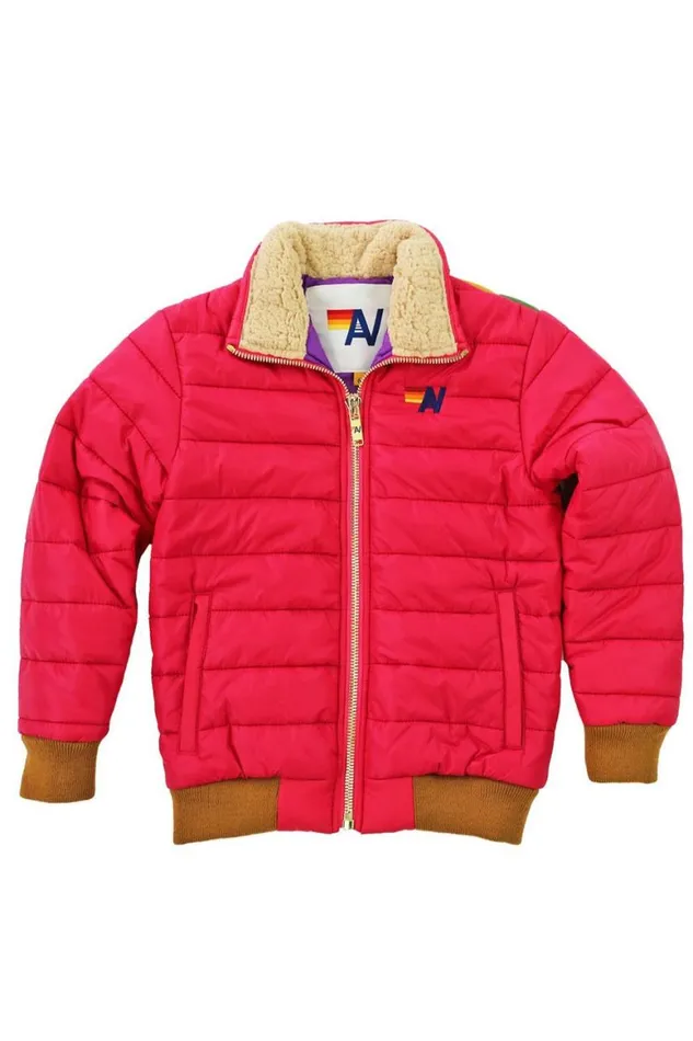 Kids Outerwear Aviator Nation Sunburst Jacket 8211 Jazzy Pink