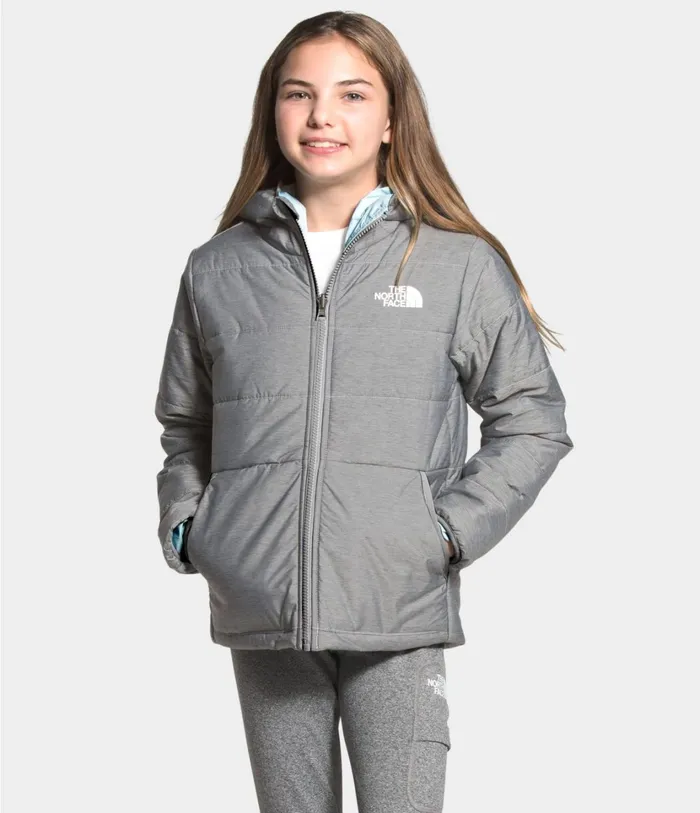 Kids Reversible Perrito Jacket Tnf Medium Grey Heather The North Face Jackets and Vests