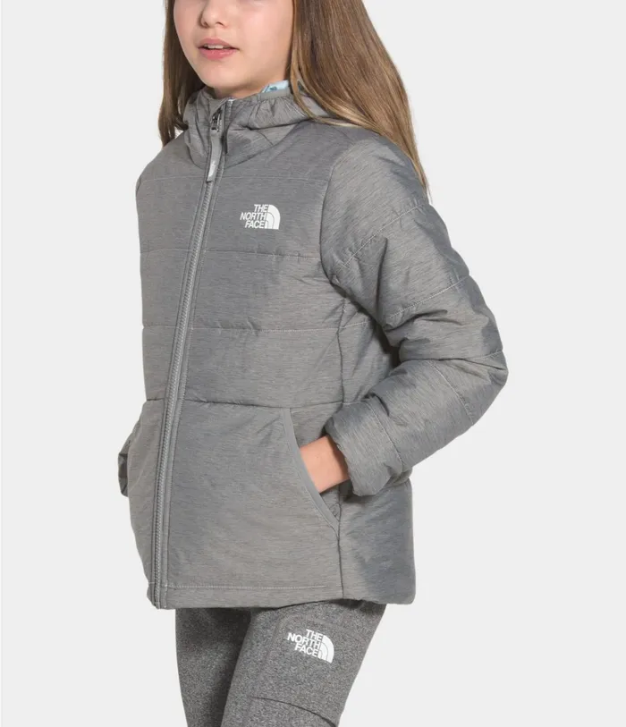 Kids Reversible Perrito Jacket Tnf Medium Grey Heather The North Face Jackets and Vests