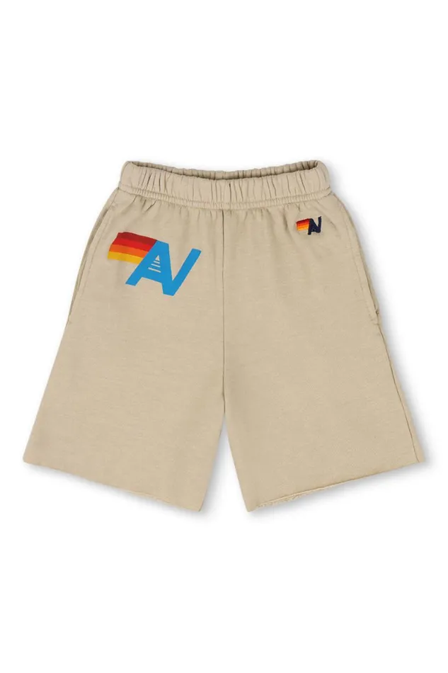 Kids Shorts Aviator Nation Logo Sweatshorts 8211 Sand