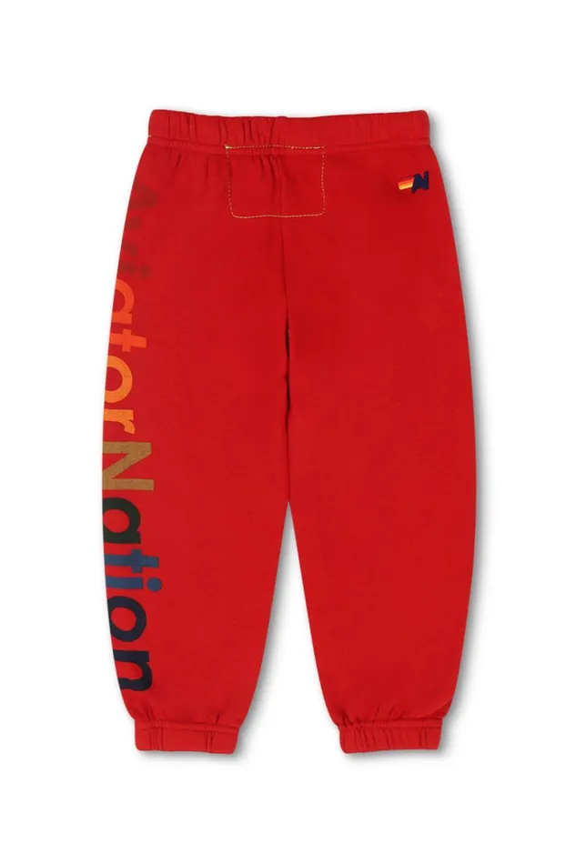 Kids Sweatpants Aviator Nation Sweatpants 8211 Red
