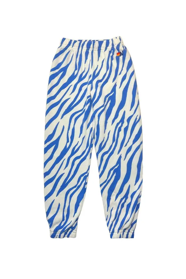 Kids Sweatpants Aviator Nation Tiger Sweatpants 8211 Blue Tiger