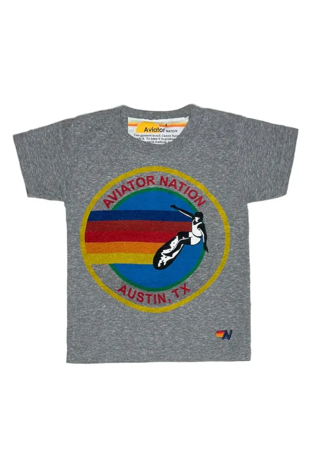 Kids Tees Aviator Nation Austin Tee 8211 Heather Grey