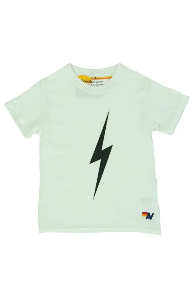 Kids Tees Aviator Nation Bolt Tee 8211 White