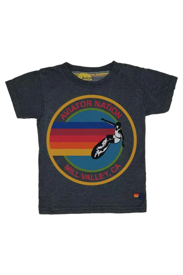 Kids Tees Aviator Nation Mill Valley Tee 8211 Charcoal