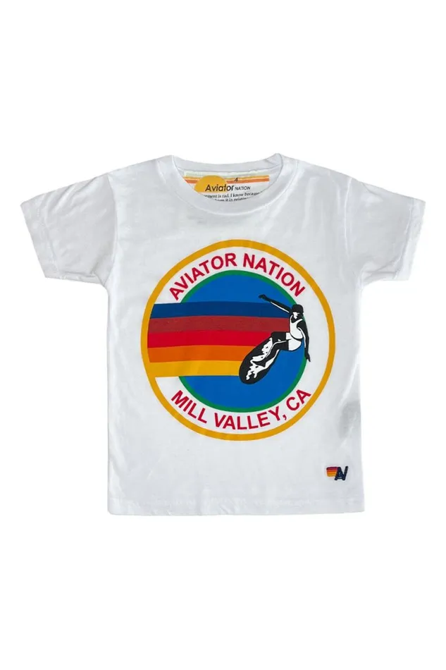 Kids Tees Aviator Nation Mill Valley Tee 8211 White