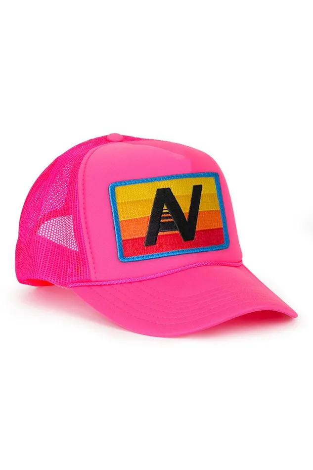 Kids Trucker Hats Aviator Nation Logo Rainbow 8211 Vintage Trucker Hat