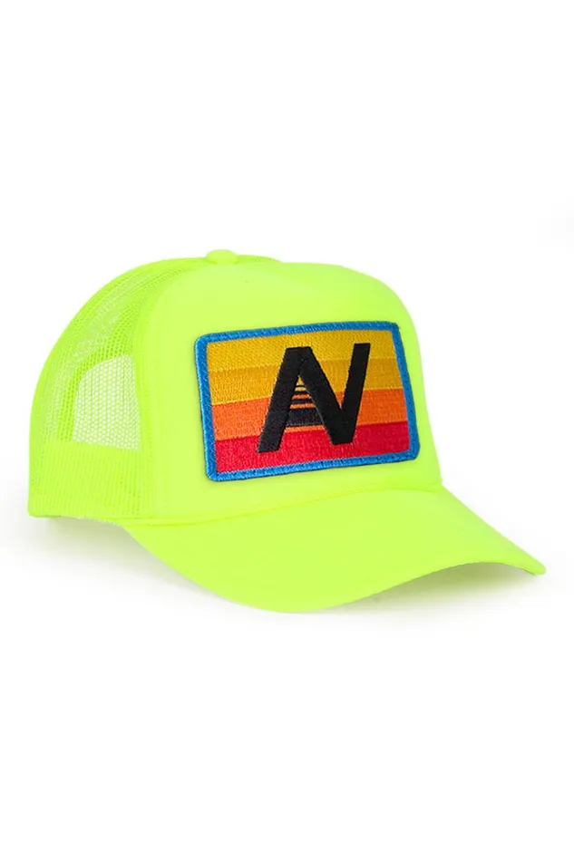 Kids Trucker Hats Aviator Nation Logo Rainbow 8211 Vintage Trucker Hat