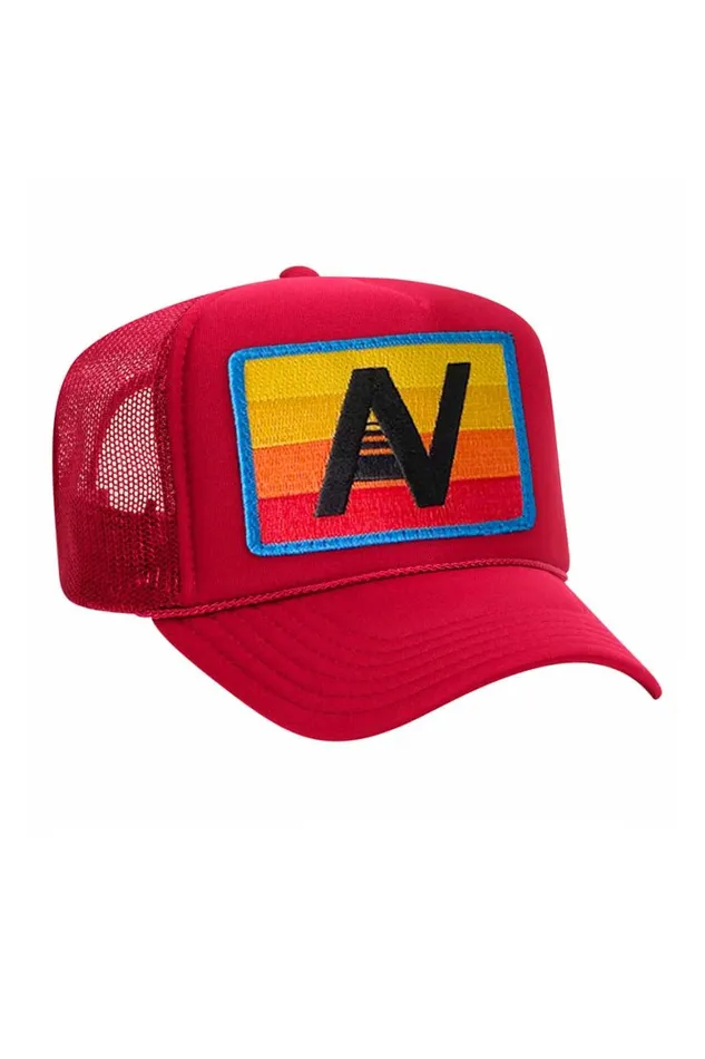Kids Trucker Hats Aviator Nation Logo Rainbow 8211 Vintage Trucker Hat