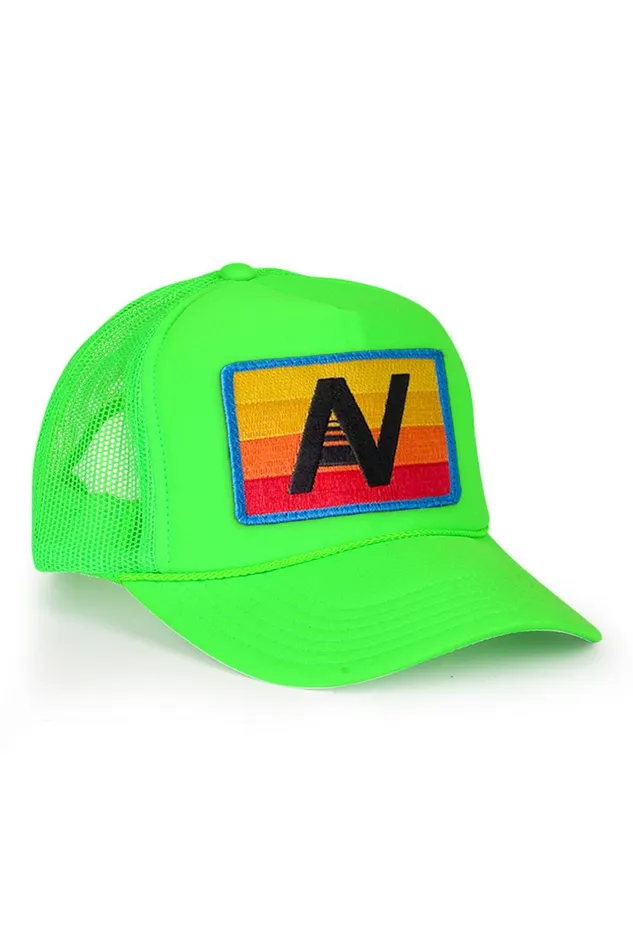 Kids Trucker Hats Aviator Nation Logo Rainbow 8211 Vintage Trucker Hat