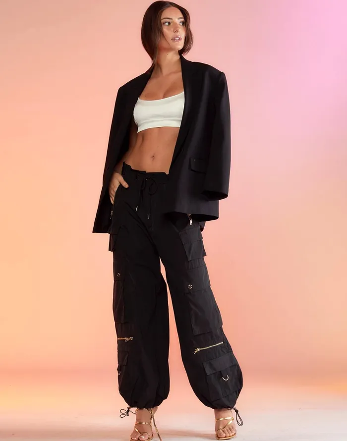 Kim Cargo Pant 8211 Black Women Cynthia Rowley Bottoms