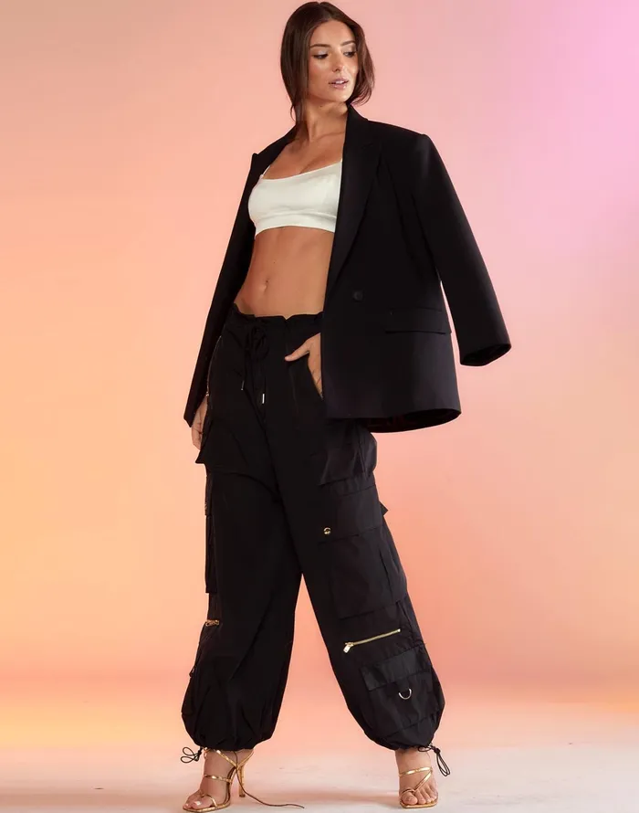 Kim Cargo Pant 8211 Black Women Cynthia Rowley Bottoms