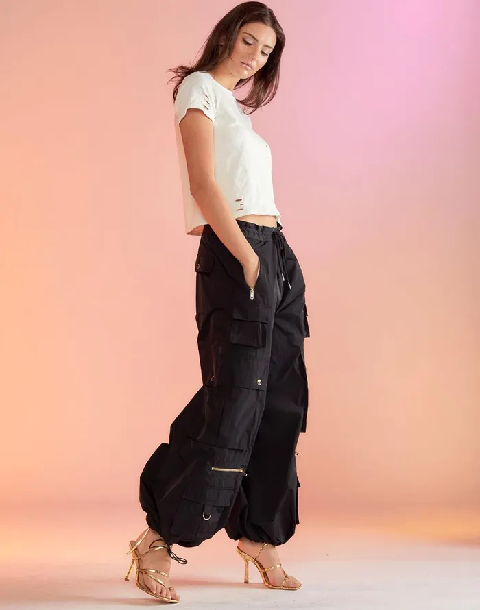 Kim Cargo Pant 8211 Black Women Cynthia Rowley Bottoms