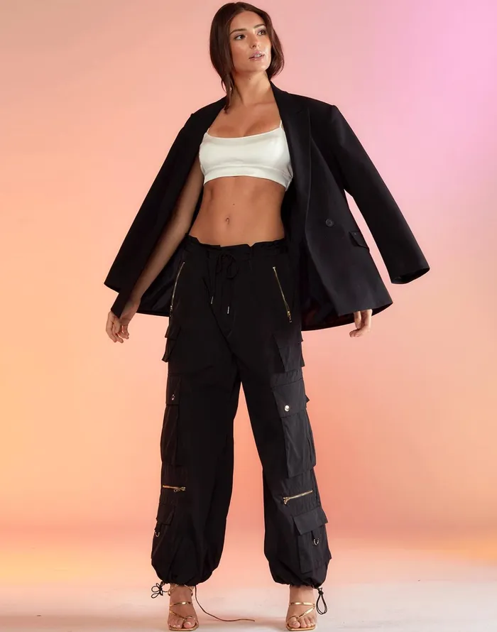 Kim Cargo Pant 8211 Black Women Cynthia Rowley Bottoms