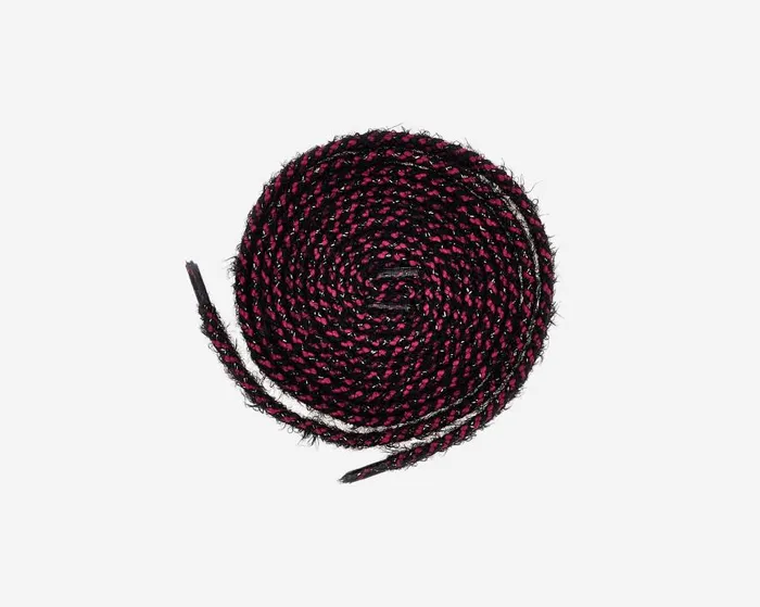 Laces and Accessories WomensMens P448 Shoelaces FuchsiaBlackGold