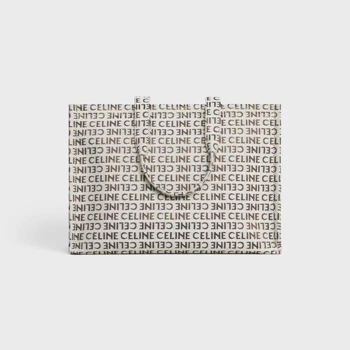 Large Cabas Thais In Textile With Celine AllOver Natural Tan Women CELINE CABAS Large Cabas Thais In Textile With Celine AllOver Natural Tan Women CELINE CABAS