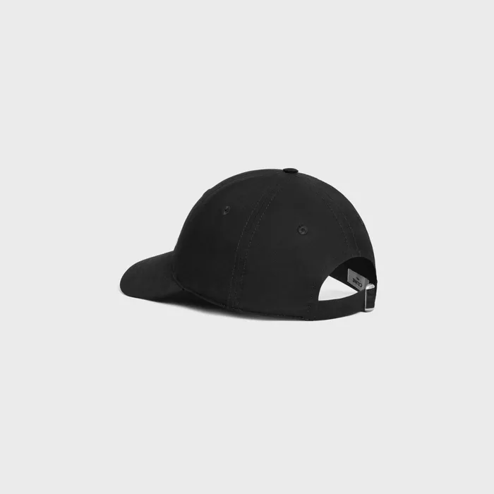 Le Palace Baseball Cap In Cotton Black Men CELINE HATS AND SOFT ACCESSORIES