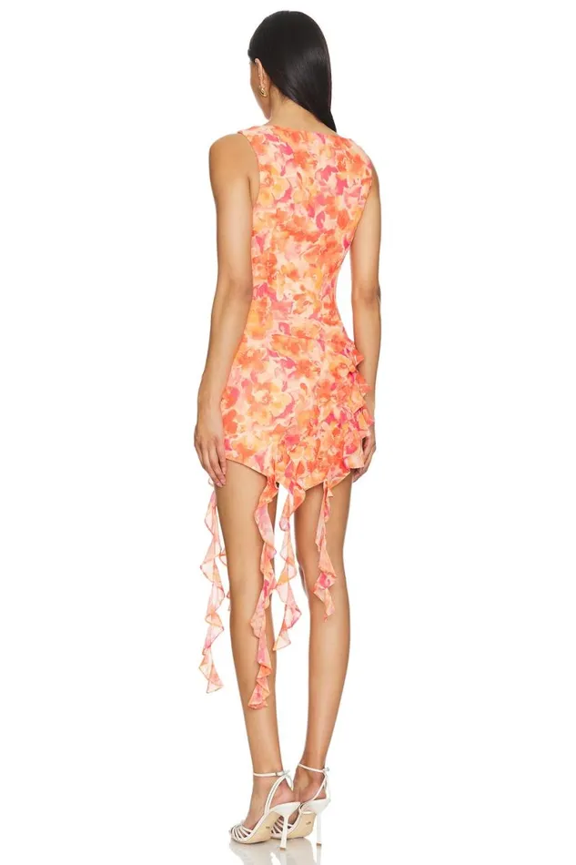 Lilo Mini Dress Sunset Floral Multi Women Lovers and Friends Dresses