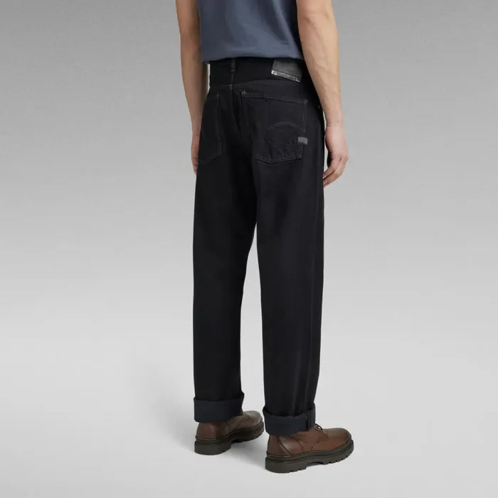 Loose Men GStar RAW Type 49 Relaxed Straight Jeans Pitch Black