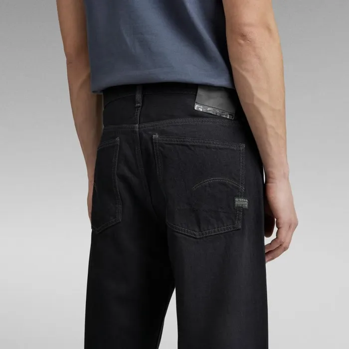 Loose Men GStar RAW Type 49 Relaxed Straight Jeans Pitch Black