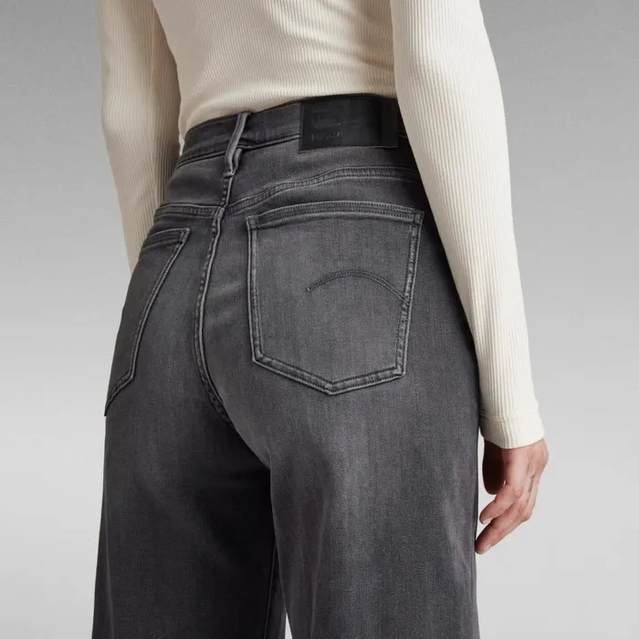 Loose Women GStar RAW Deck Ultra High Wide Leg Jeans Faded Blade