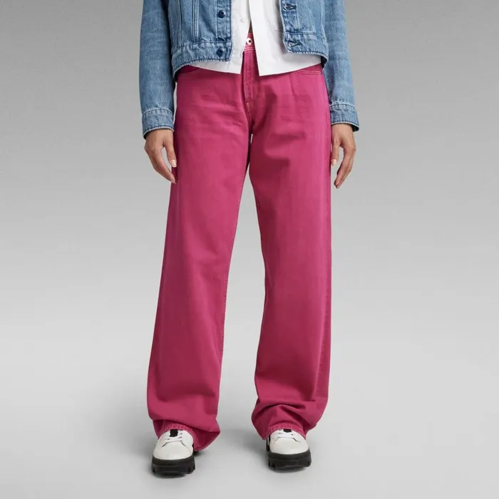 Loose Women GStar RAW Judee Low Waist Loose Jeans Fuchsia Red Gd