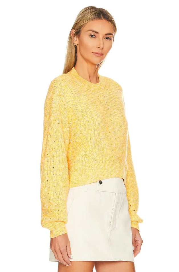 Lovers Friends Ariella Cropped Pullover Yellow Multi Women Lovers and Friends Sweaters and Knits