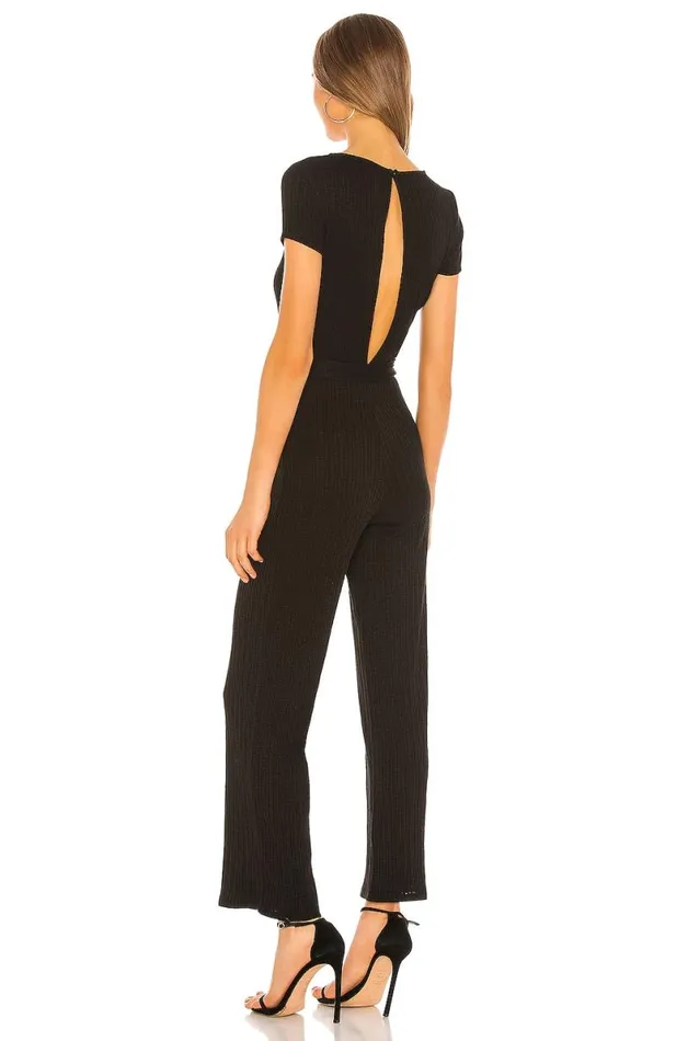 Lulu Jumpsuit Black Women Lovers and Friends Jumpsuits