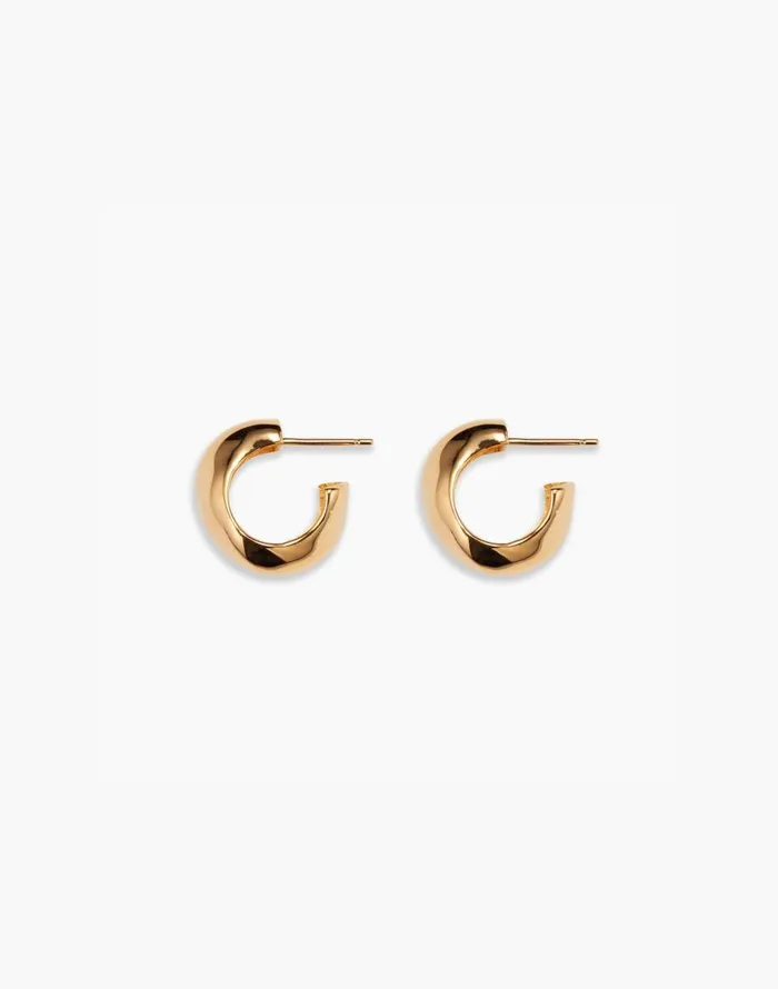 Madewell AGMES Small Celia Hoops Gold Women Jewelry