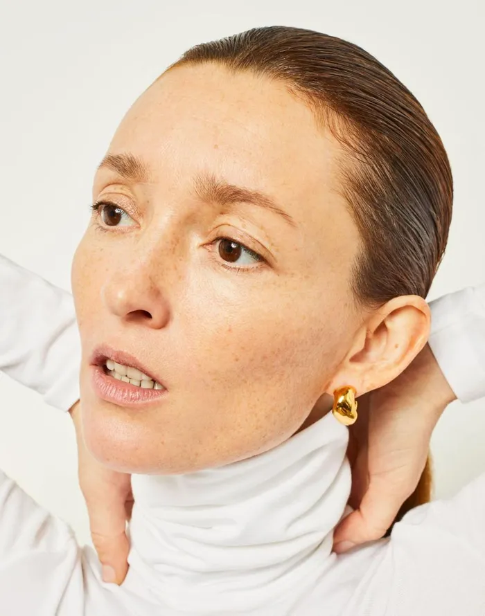 Madewell AGMES Small Celia Hoops Gold Women Jewelry