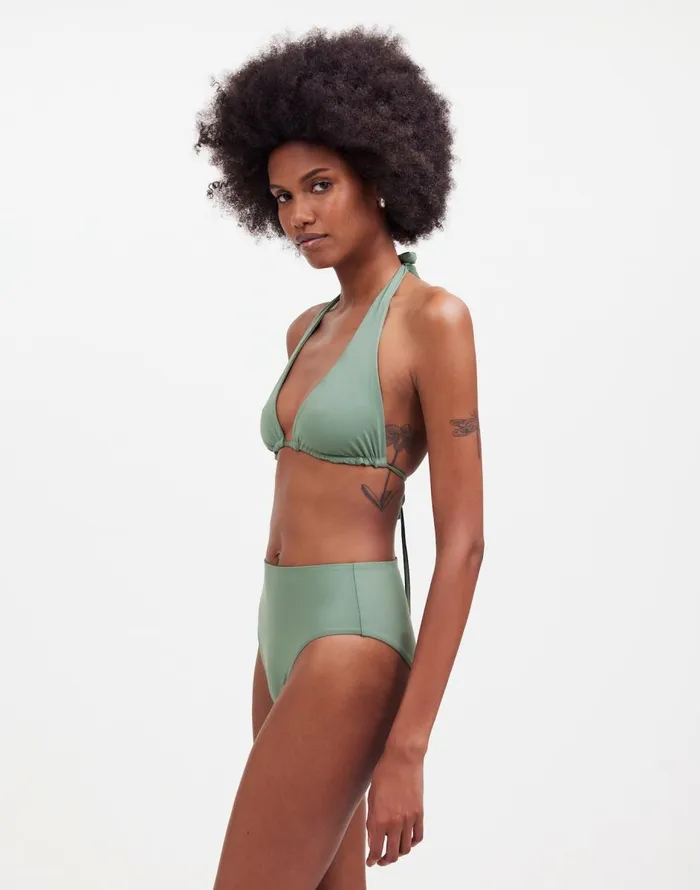 Madewell Lexaswim Koloa Convertible Top Agave Women Swim