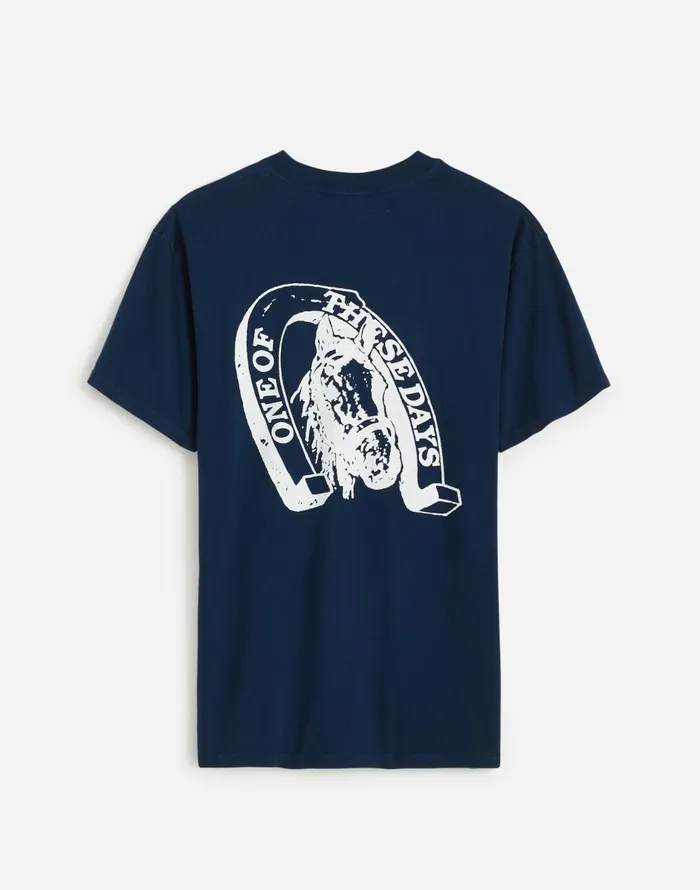 Madewell One Of These Days Lucky Number 73 Graphic Tee Sun Faded Navy Men Tees Madewell One Of These Days Lucky Number 73 Graphic Tee Sun Faded Navy Men Tees
