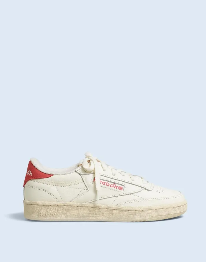 Madewell Reebok Club C 85 Vintage Sneakers Chalk Paper White Astro Dust Women Sneakers