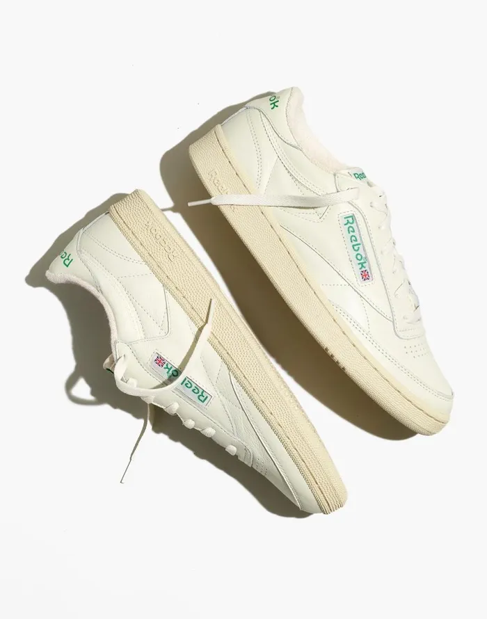 Madewell Reebok Club C 85 Vintage Sneakers Chalkpaperwhiteglen Men Sneakers
